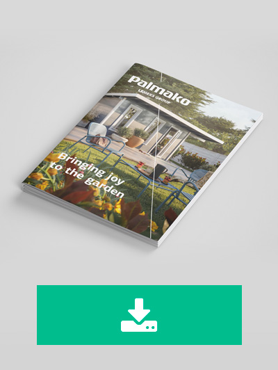 Descarga el catálogo casas de madera y complementos de jardín Palmako